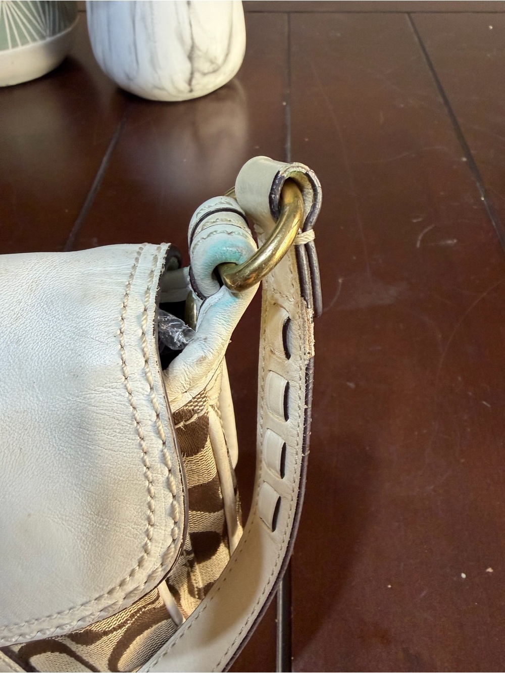 Coach Bleecker Canvas
Leather white Brown Logo - Picture 14 of 15
